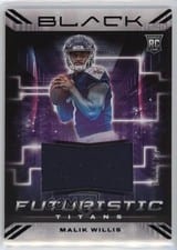 2022 Panini Black Futuristic Malik Willis #FUT-MWI card