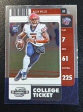 2022 Panini Chronicles Draft Picks Contenders Optic Malik Willis #2 card