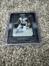 2022 Panini Chronicles Prizm Black Signatures Malik Willis #PB-7 card