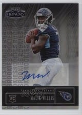 2022 Panini Honors Signatures Malik Willis #34 card