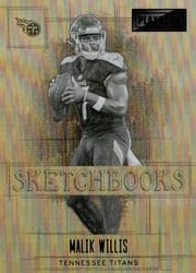 2022 Panini Playbook Sketchbooks Malik Willis #22 card