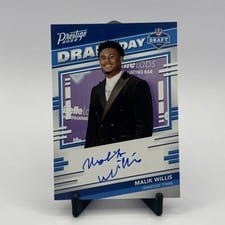 2022 Panini Prestige Draft Day Signatures Malik Willis #DDS-MW