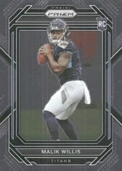 2022 Panini Prizm Base Set Malik Willis #303 card
