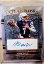 2022 Panini Select Draft Picks Youth Explosion Signatures Malik Willis #YE-MWI card