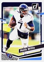 2023 Donruss Base Set Malik Willis #289 card