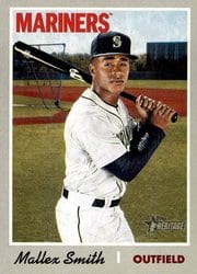 2019 Topps Heritage Base Set Mallex Smith #150 card