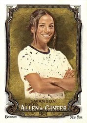 2024 Topps Allen & Ginter Base Set Mallory Swanson #204 card