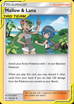 Cosmic Eclipse Mallow & Lana #198 card