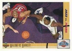 1991-92 Upper Deck Base Set Malone vs. Barkley CC #31 card