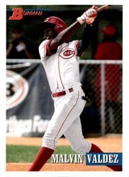 2021 Bowman Heritage Base Set Malvin Valdez #146 card