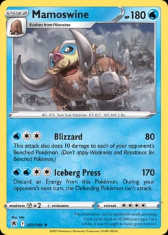 Astral Radiance Mamoswine #33 card