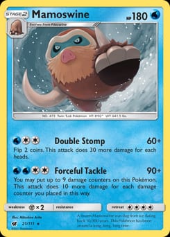 Crimson Invasion Mamoswine #21 card
