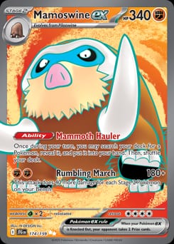 Journey Together Mamoswine ex #174 card