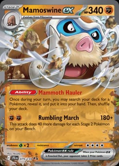 Journey Together Mamoswine ex #79 card