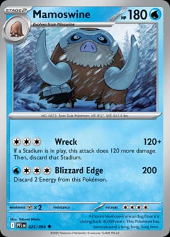 Phantasmal Flames Mamoswine #25 card