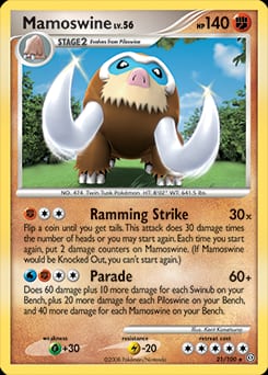 2008 Stormfront Mamoswine #21 card