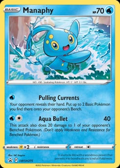 2019 SWSH Black Star Promos Manaphy #SWSH275 card