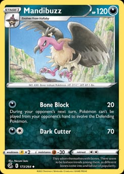 Fusion Strike Mandibuzz #173 card