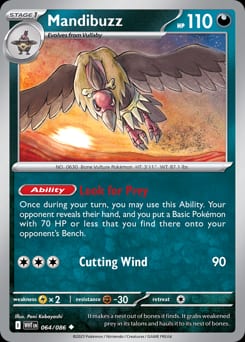 White Flare Mandibuzz #64 card