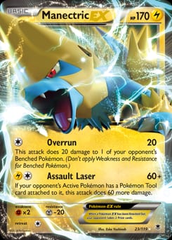2014 Phantom Forces Manectric-EX #23 card