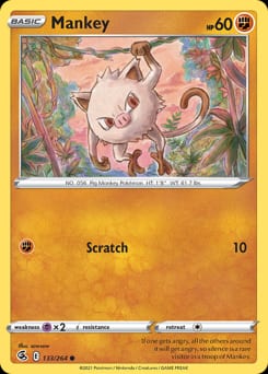 Fusion Strike Mankey #133 card