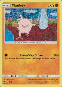 McDonald's Collection 2019 Mankey #8 card