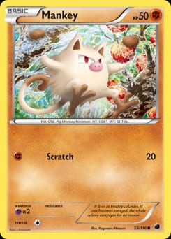 Plasma Freeze Mankey #59 card