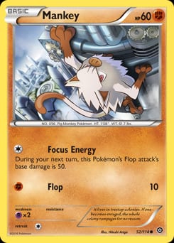 Steam Siege Mankey #52 card