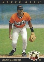 1993 Upper Deck Base Set Manny Alexander #5 card