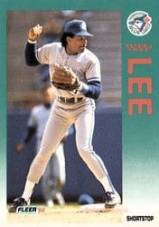 1992 Fleer Base Set Manny Lee #333 card