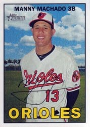 2016 Topps Heritage Base Set Manny Machado #157 card