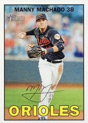 2016 Topps Heritage Base Set Manny Machado #157b card