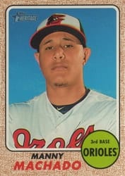 2017 Topps Heritage Base Set Manny Machado #420 card