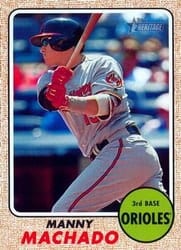 2017 Topps Heritage Base Set Manny Machado #420c card