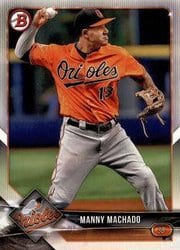 2018 Bowman Base Set Manny Machado #28 card