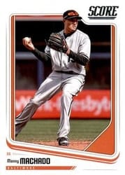 2018 Panini Chronicles Score Manny Machado #14 card