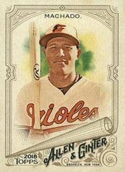 2018 Topps Allen & Ginter Base Set Manny Machado #164 card