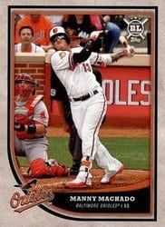 2018 Topps Big League Base Set Manny Machado #105 card