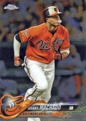 2018 Topps Chrome Base Set Manny Machado #94 card