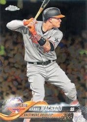 2018 Topps Chrome Update Base Set Manny Machado #HMT66 card