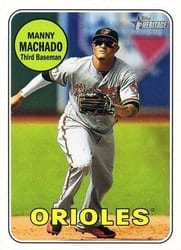 2018 Topps Heritage Base Set Manny Machado #151d card