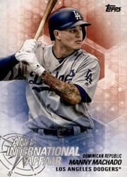 2018 Topps Update An International Affair Manny Machado #IA-18 card
