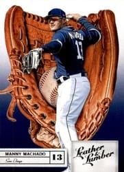 2019 Panini Leather & Lumber Base Set Manny Machado #14 card