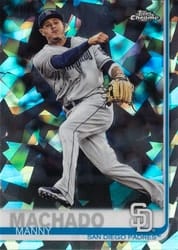 2019 Topps Chrome Sapphire Edition Base Set Manny Machado #500 card