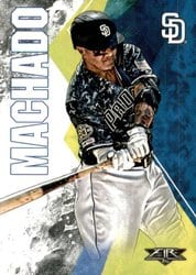 2019 Topps Fire Base Set Manny Machado #107 card