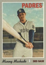 2019 Topps Heritage Base Set Manny Machado #520 card