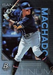 2020 Bowman Platinum Base Set Manny Machado #15 card