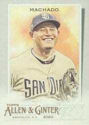 2020 Topps Allen & Ginter Base Set Manny Machado #95 card