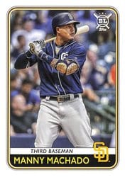 2020 Topps Big League Base Set Manny Machado #184 card
