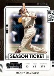 2021 Panini Contenders Base Set Manny Machado #69 card